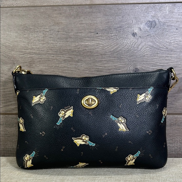 COACH C6587 Musical Print Pebble Leather Polly Crossbody Bag-Black Multi - Picture 1 of 12
